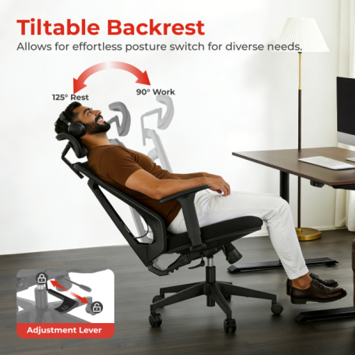 Кресло офисное LUMI CH05-40 Chair / Black