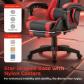 Кресло игровое LUMI CH06-12-04 Gaming Chair с подставкой для ног / Red-Black