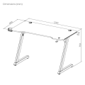 Стол игровой с RGB-подсветкой LUMI (Brateck) GMD02E-2 Gaming Desks / Black