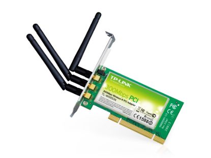 Изображение TL-WN951N Беспроводной сетевой адаптер серии N на базе шины PCI со скоростью передачи данных до 300 Мбит/с