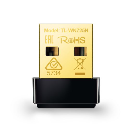 Изображение TL-WN725N Сверхкомпактный USB‑адаптер с поддержкой Wi-Fi N150